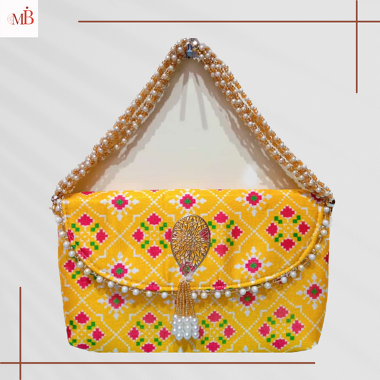 Women Hand Clutch Bag | Traditional Colorful Print | Wedding Gift